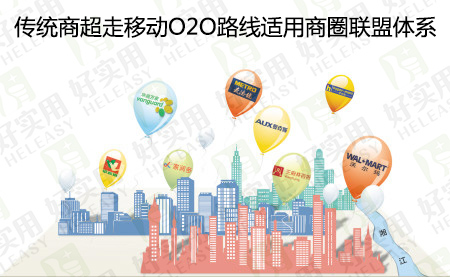 传统商超走移动O2O路线适用商圈联盟体系