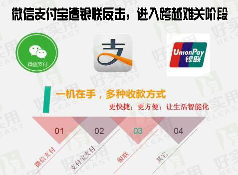 微信支付宝遭银联反击，进入跨越难关阶段