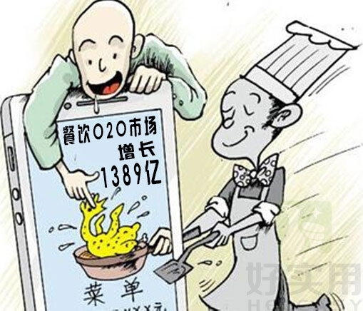 2015年50家企业餐饮O2O将增长到1389亿元 