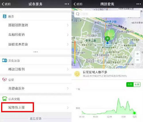 微信城市服务发布国庆出行“城市热力图”报告